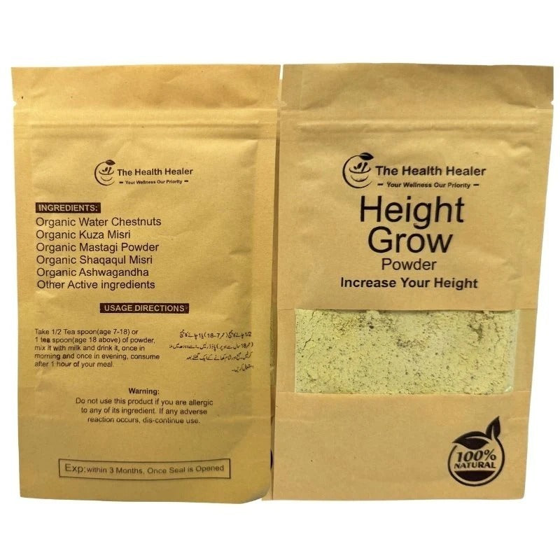 The Health Healer Height Grow Powder – 100% Natural Height Increase Supplement