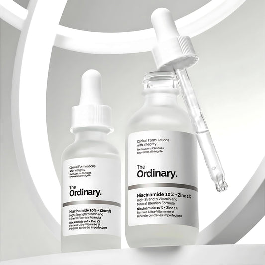 The Ordinary Niacinamide 10% + Zinc 1% High-Strength Vitamin & Mineral Blemish Formula | Reduces Dark Spots, Minimizes Pores & Balances Sebum for Clear Skin